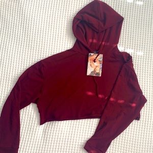 Naked Wardrobe cropped hoodie